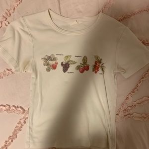 Urban Outfitters Berries Chart Baby Tee